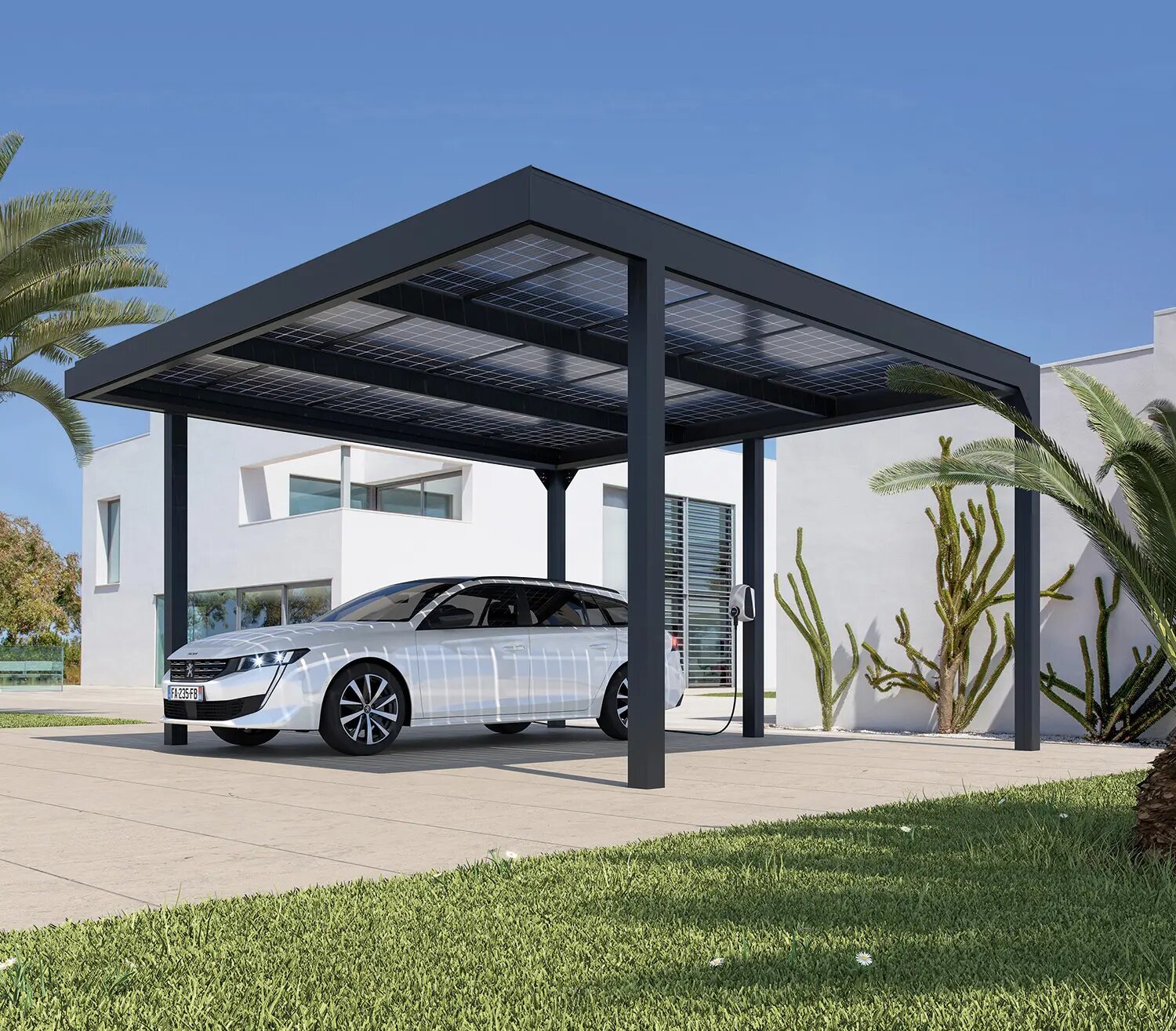 carport solaire pergola biocliamtique aurec sur loire
